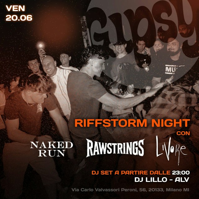 Locandina: Riffstorm night al Gipsy, Milano