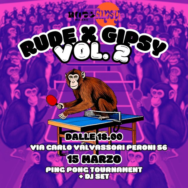 Locandina: Rude al Gipsy, Milano