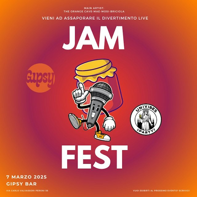 Locandina: JAM FEST al Gipsy, Milano