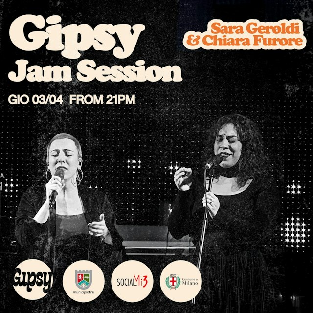 Locandina: GIOVEDI' JAM SESSION - Municipio 3 Special ed. al Gipsy, Milano
