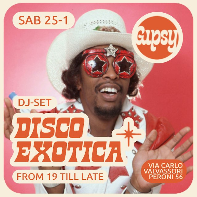 Locandina: Disco Exotica al Gipsy, Milano