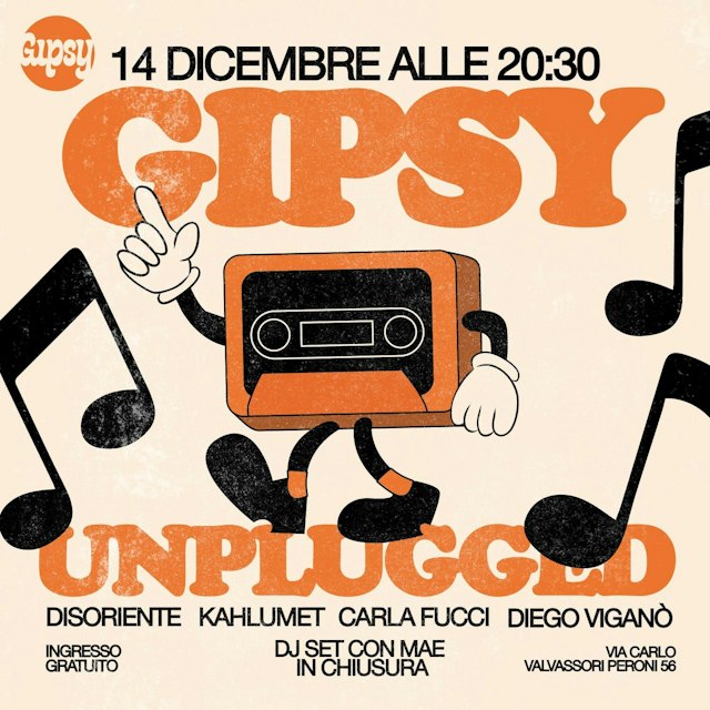 Locandina: GIPSY UNPLUGGED al Gipsy, Milano