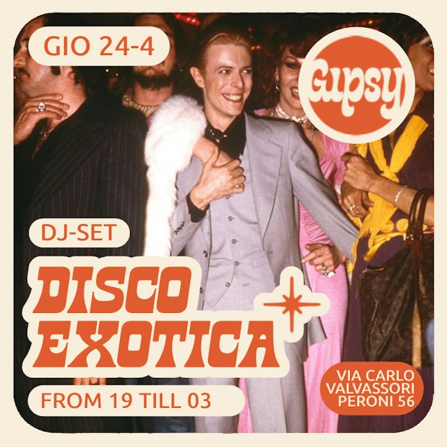 Locandina: Disco Exotica al Gipsy, Milano