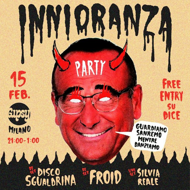 Locandina: INNIORANZA PARTY (2nd Indoor Ed.) al Gipsy, Milano