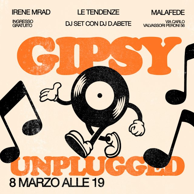 Locandina: GIPSY UNPLUGGED al Gipsy, Milano