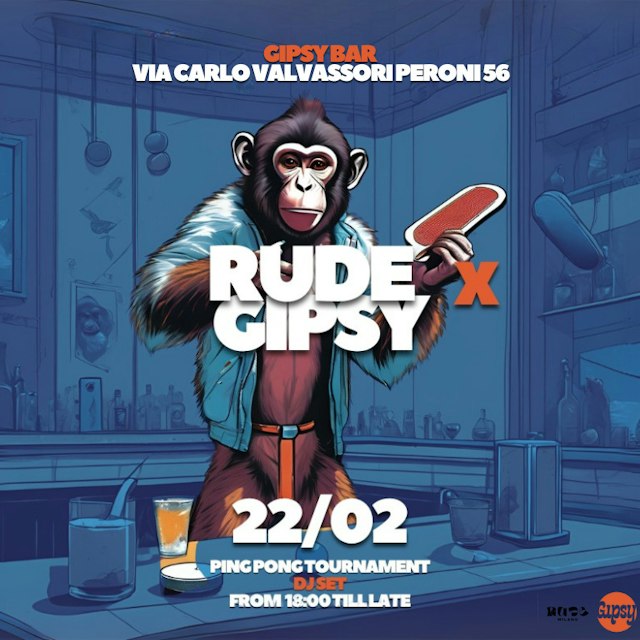 Locandina: RUDE al Gipsy, Milano