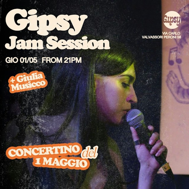 Locandina: JAM CONCERTINO DEL 1° MAGGIO al Gipsy, Milano
