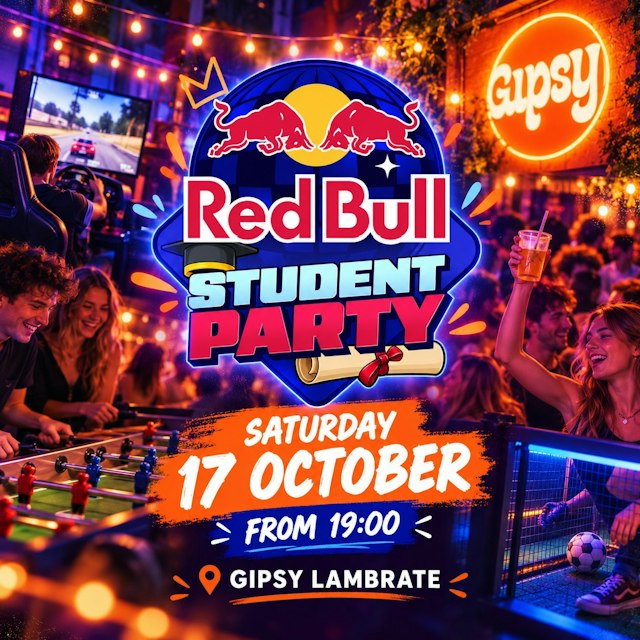 Locandina: Red Bull Student Party al Gipsy, Milano