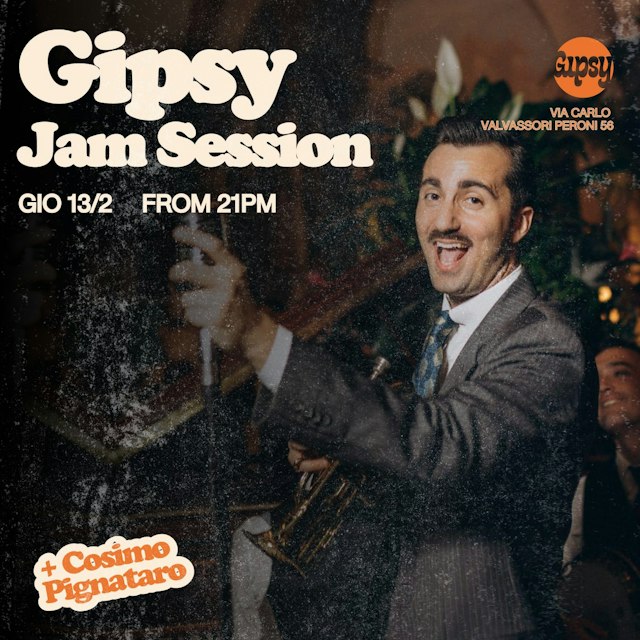 Locandina: COSIMO PIGNATARO + JAM SESSION al Gipsy, Milano